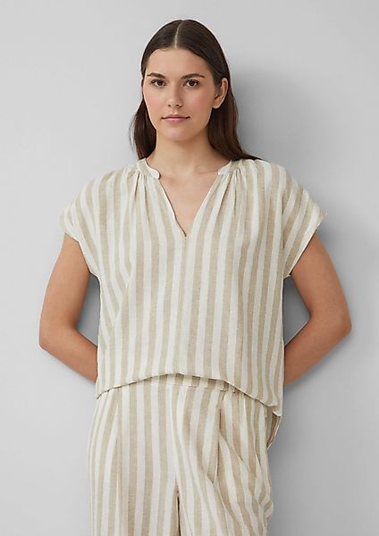 s.Oliver Kurzarmbluse Bluse Ärmellose Bluse aus günstig online kaufen