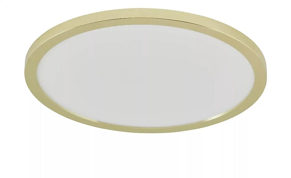 KHG LED-Deckenleuchte, messing-blank ¦ gold ¦ Maße (cm): H: 5,5  Ø: 40 Lamp günstig online kaufen