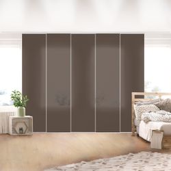 Bilderdepot24 Schiebegardine modern Flächenvorhang blickdicht Cacao günstig online kaufen