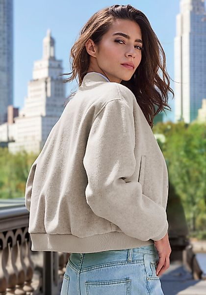 LASCANA Bomberjacke mit Rippbündchen, Pilotenjacke mit günstig online kaufen
