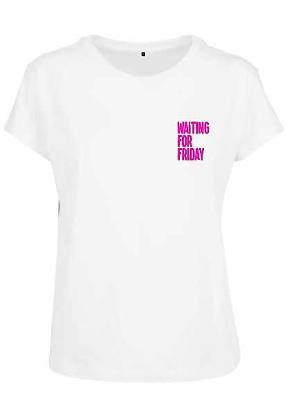 MisterTee T-Shirt "MisterTee Damen Ladies Waiting For Friday Box Tee" 1 Stk günstig online kaufen