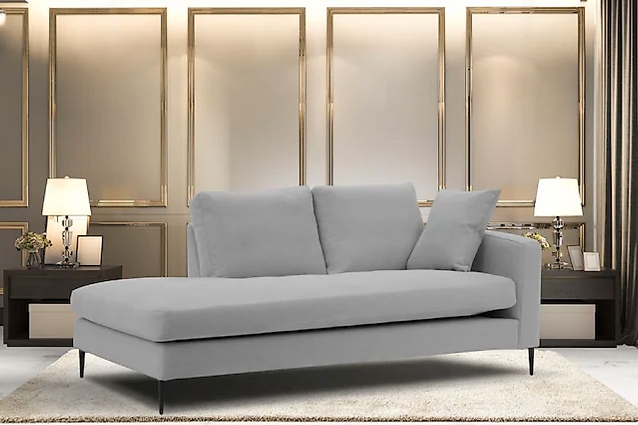 Home affaire Recamiere »Cozy Chaiselongue, Maße B/T/H: 195/97/80 cm« mit lo günstig online kaufen