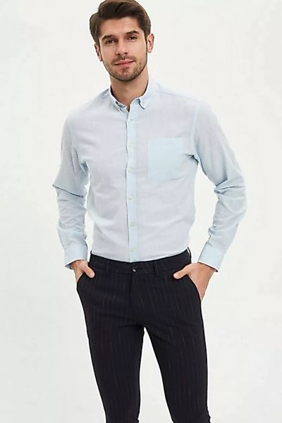 DeFacto Langarmhemd Herren Langarmhemd SLIM FIT günstig online kaufen