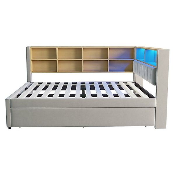 Gotagee Schlafsofa Polsterbett 140x200 Ausziehbett 90x190 Einzelbett mit LE günstig online kaufen