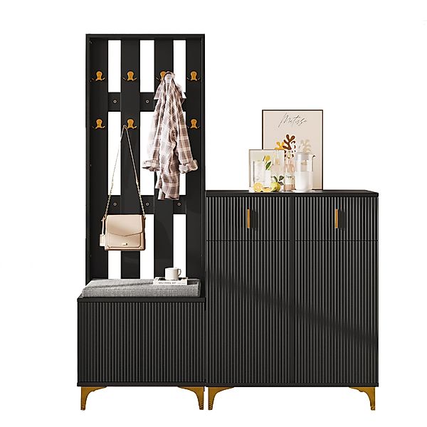 BlingBin Garderoben-Set, (2-St., mit Schuhbank Haken günstig online kaufen