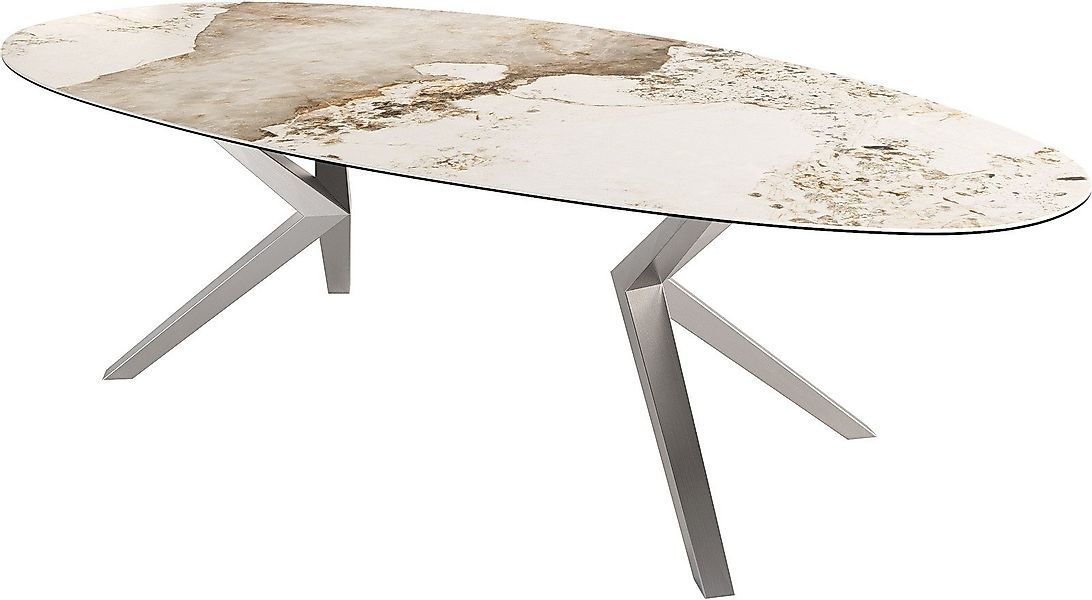 DELIFE Esstisch Edge, Oval Keramik Minas günstig online kaufen