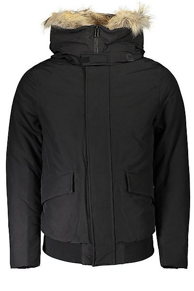 WOOLRICH Outdoorjacke Schwarze Herrenjacke mit abnehmbarem Fell - Stilvoll günstig online kaufen