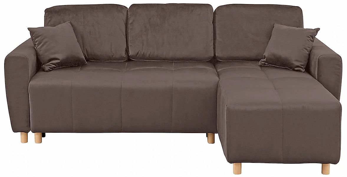 Home affaire Ecksofa "Scania L-Form" wahlweise mit Bettfunktion und Bettkas günstig online kaufen