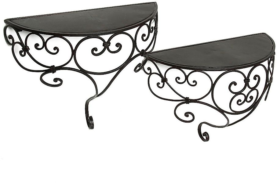 Ambiente Haus Deko-Wandregal Wandregal-Set aus Eisen 45cm, 1-tlg. günstig online kaufen