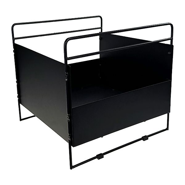 kamelshopping Kaminholzkorb Kaminholzkorb aus Metall, schwarz-matt, günstig online kaufen