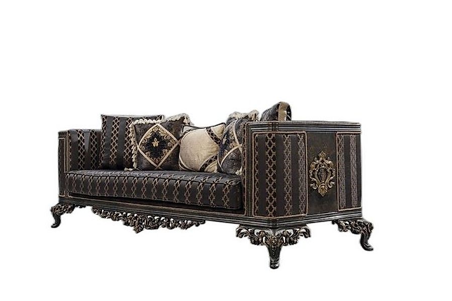 Xlmoebel Sofa Barock Rokoko 3Sitzer Polster Sofas Couchen Textil Neu, 1 Tei günstig online kaufen