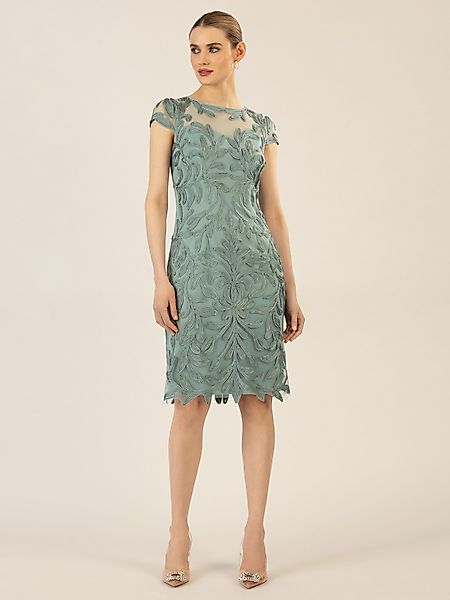 Apart Cocktailkleid aufwendig bestricktes Meshkleid günstig online kaufen