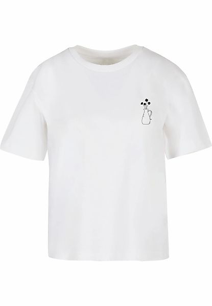 Merchcode T-Shirt "Merchcode Ladies Vase And Flowers Tee" 1 Stk. tlg. günstig online kaufen