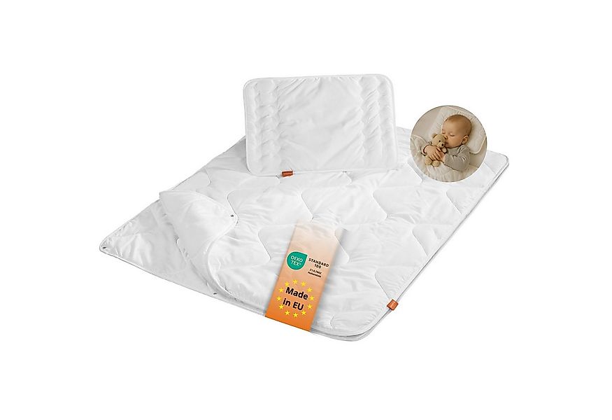 sleepling Kinderbettdecke + Microfaserkissen Babybetten Set, Bettdecke 100 günstig online kaufen