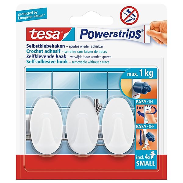 Tesa Powerstrips Large Weiß 10 Stück günstig online kaufen