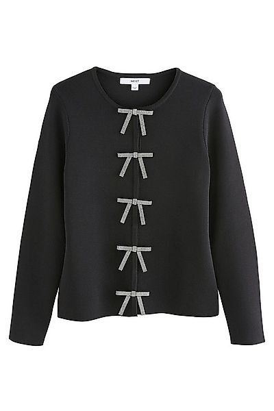Next Strickjacke Elegante Jacke mit Schleife und Verzierung (1-tlg) günstig online kaufen