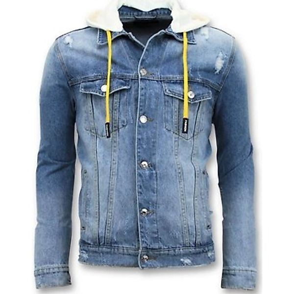 Enos  Jeansjacken Denim Jacket Zerrissene Mit Kapuze günstig online kaufen