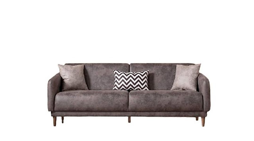 Xlmoebel 3-Sitzer Modernes Drei-Sitzer-Sofa in Grau aus Stoff für das Wohnz günstig online kaufen
