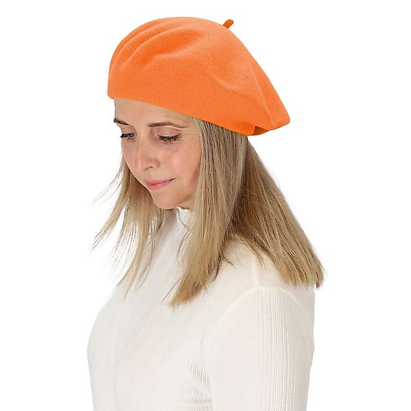 halsüberkopf Accessoires Baskenmütze Filzbaske aus reinem günstig online kaufen