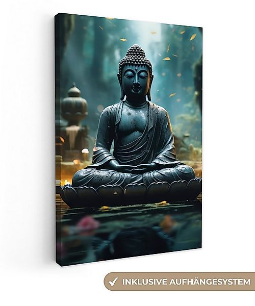 OneMillionCanvasses® Leinwandbild Buddha - Statue - Buddha - Zen - Kunst - günstig online kaufen