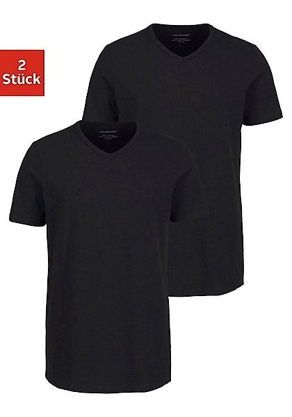 Jack & Jones T-Shirt V-Neck (2er-Pack) günstig online kaufen