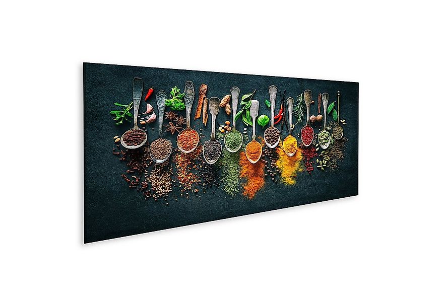 islandburner Leinwandbild Bild auf Leinwand Bunte Verschiedene Kräuter Gewü günstig online kaufen
