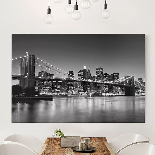 Leinwandbild - Querformat Brooklyn Brücke in New York II günstig online kaufen