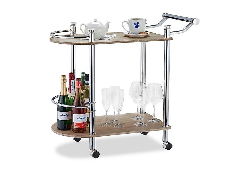 relaxdays Servierwagen mit 2 Etage günstig online kaufen