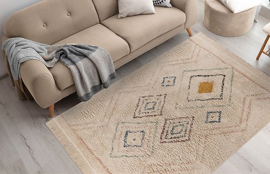 Kayoom Teppich "Mylen 125" rechteckig 20 mm Höhe günstig online kaufen