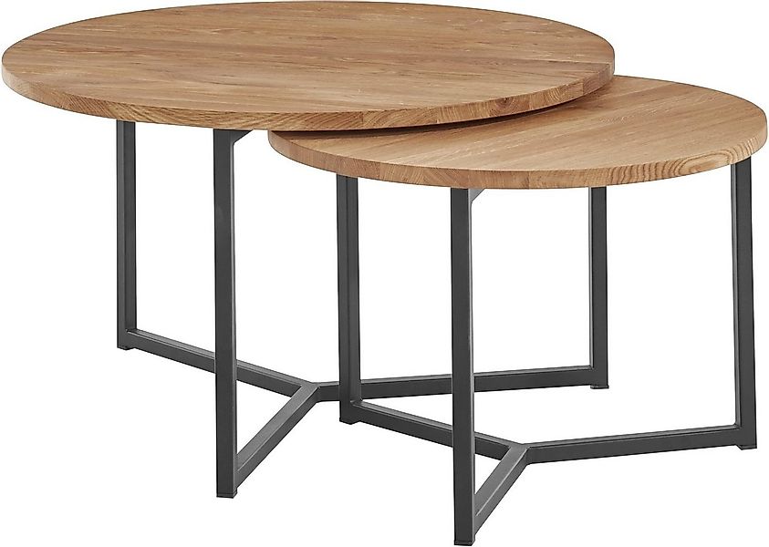 andas Couchtisch Likta (Gesamtmaße 1 D/H: 73/41 & 2 D/H: 56/39 cm), aus Eic günstig online kaufen