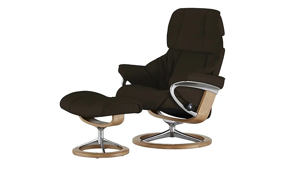 Stressless Relaxsessel mit Hocker  Reno S ¦ braun ¦ Maße (cm): B: 79 H: 109 günstig online kaufen