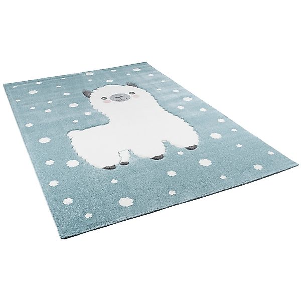 Pergamon Kinder Teppich Maui Kids Alpaka Pastell Blau 160x230cm günstig online kaufen