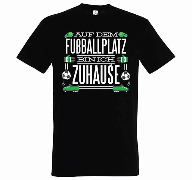 Youth Designz T-Shirt "Auf dem Fußballplatz bin ich Zuhause" Herren T-Shirt günstig online kaufen