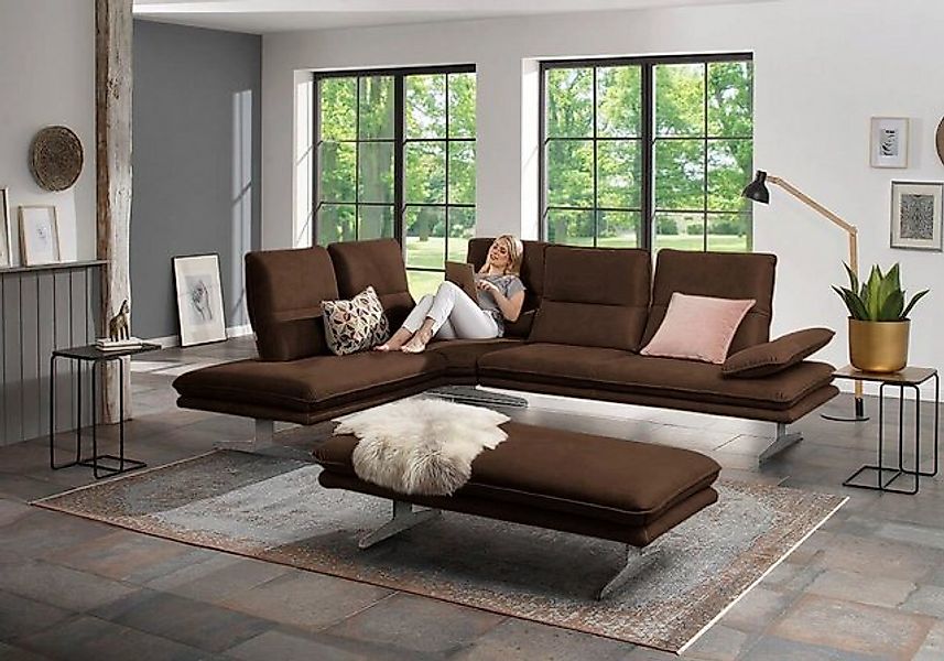 W.SCHILLIG Ecksofa broadway, Designsofa, mit tollem Sitzkomfort, L-Form, Si günstig online kaufen