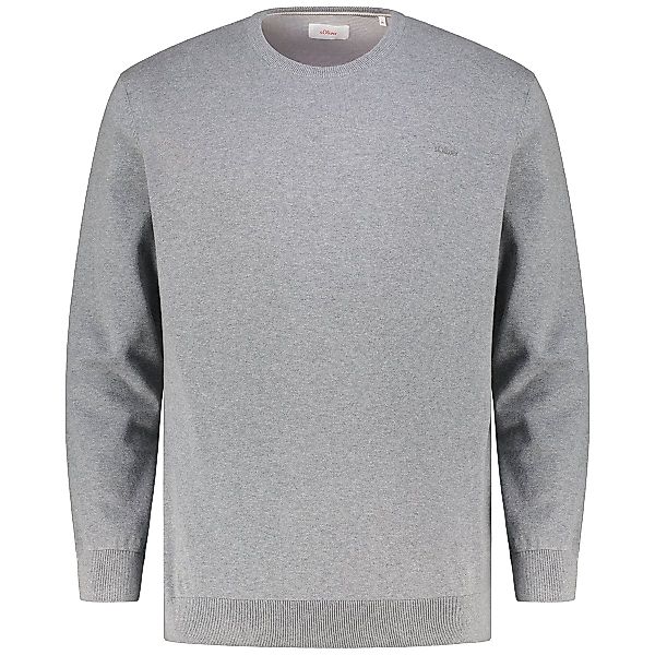 s.Oliver Feinstrickpullover aus Baumwolle Farbe grau Größe: 3XL günstig online kaufen