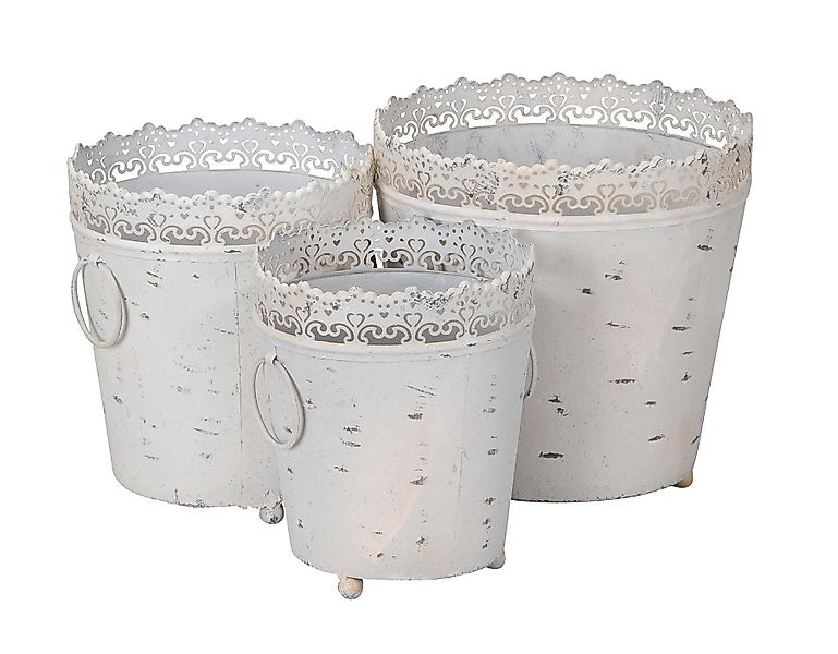 Levandeo® Pflanzkübel, Pflanzkübel 3er Set Eisen günstig online kaufen