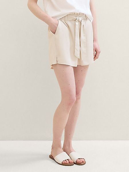 TOM TAILOR Denim Shorts Paperbag-Shorts mit TENCEL™ Lyocell günstig online kaufen