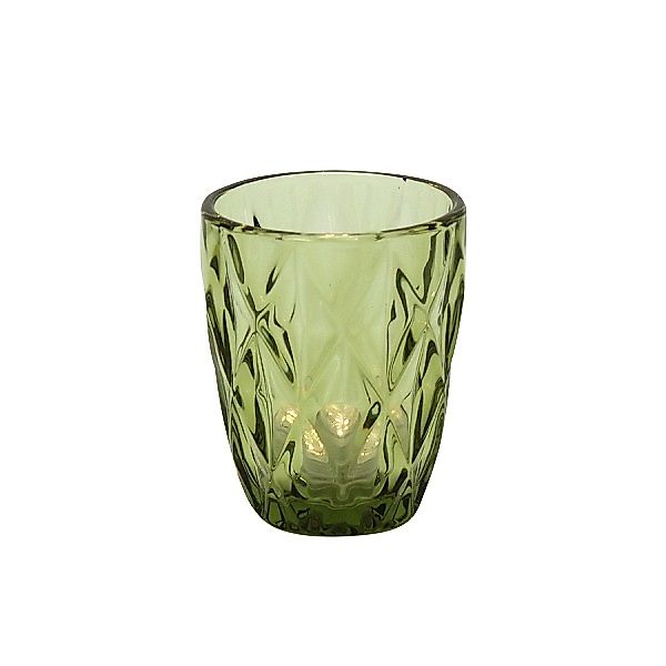 Wasserglas Raute grün günstig online kaufen