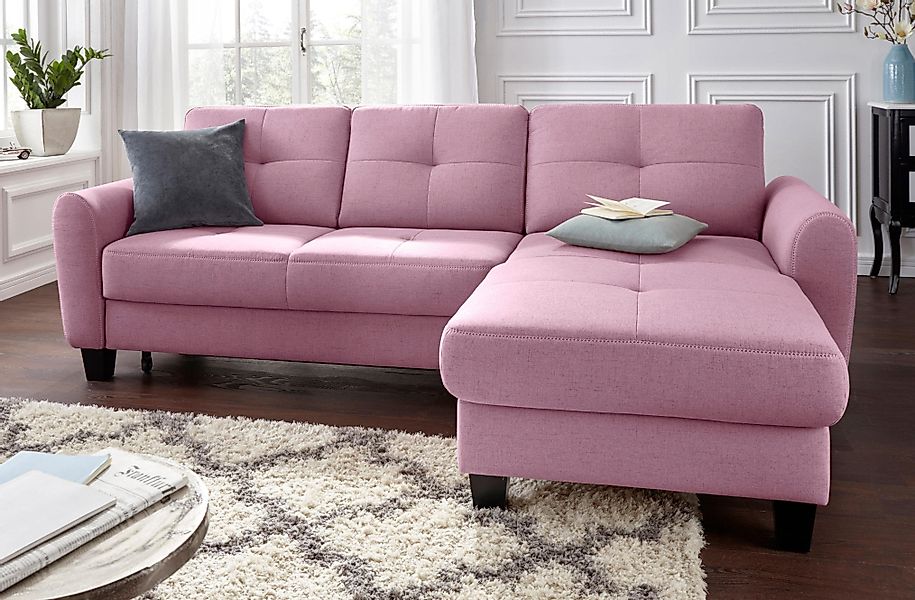 sit&more Ecksofa Varese L-Form, mit Federkern, günstig online kaufen