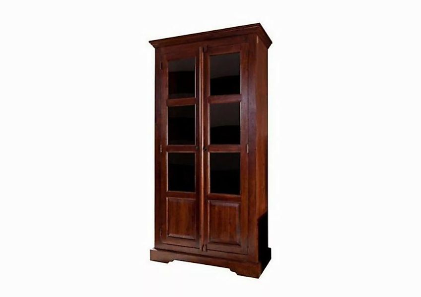 Massivmoebel24 Standvitrine (Vitrine Akazie 98x46x191 nougat lackiert OXFOR günstig online kaufen