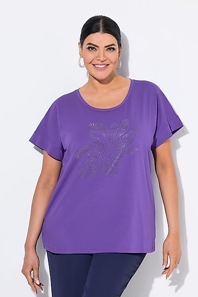 Ulla Popken T-Shirt T-Shirt Blüte oversized günstig online kaufen