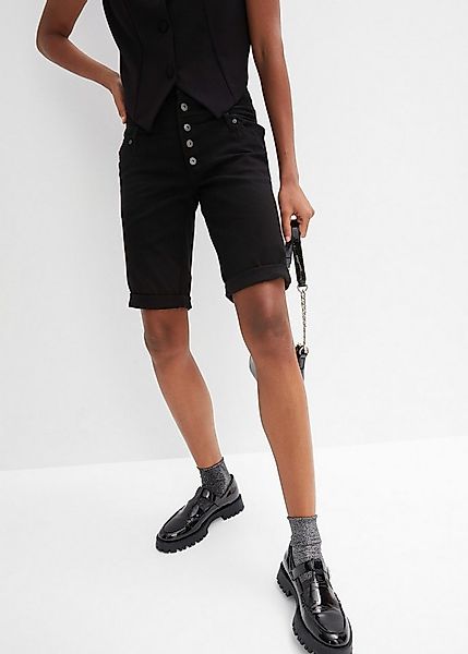 bonprix Bermudas Bermuda aus elastischem Baumwoll-Mix günstig online kaufen