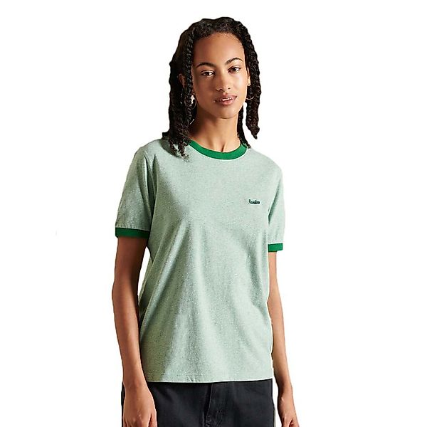 Superdry Vintage Ringer Kurzärmeliges T-shirt XL Freeway Green Marl günstig online kaufen