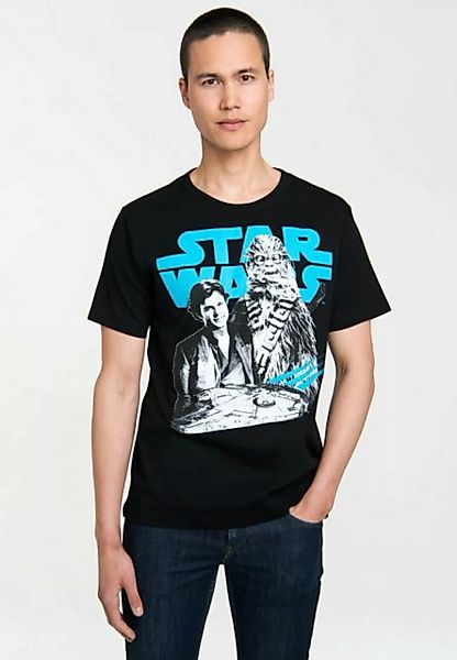 LOGOSHIRT T-Shirt A Star Wars Story Han Solo & Chewbacca mit auffälligem Pr günstig online kaufen