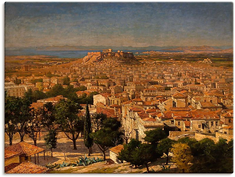 Artland Leinwandbild "Blick auf Athen mit der Akropolis.", Griechenland, (1 günstig online kaufen