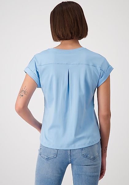 Monari Rundhalsshirt mit Glitzersteinchen auf der günstig online kaufen
