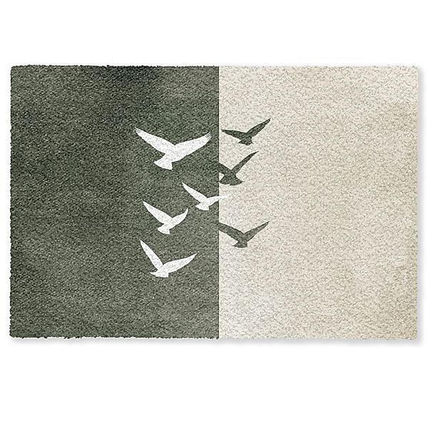 MuchoWow Fußmatte Japandi - Vogel - günstig online kaufen