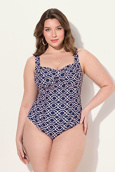 Ulla Popken Badeanzug Badeanzug drapiert Softcups günstig online kaufen