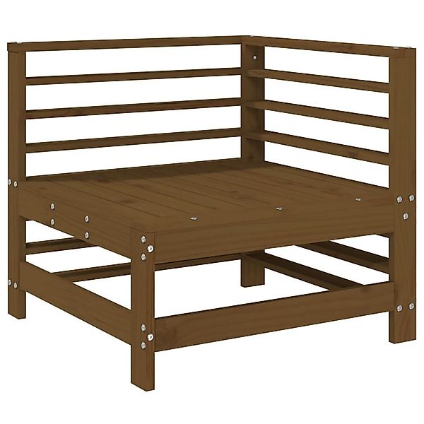 vidaXL Sofaelement Garten-Ecksofa Honigbraun Massivholz Kiefer günstig online kaufen