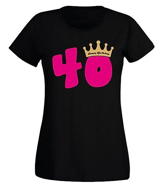 G-graphics T-Shirt Damen T-Shirt - 40 – Happy Birtday – mit Krone zum 40. G günstig online kaufen